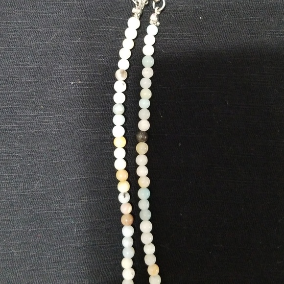 Heart Pendant Handmade Stone Necklace NWT - Picture 5 of 8